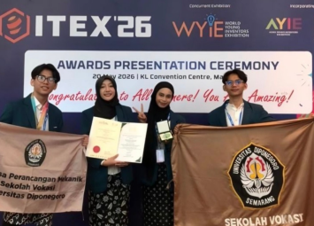 Inovasi AI Vocasignora karya mahasiswa Undip meraih medali emas dan Best International Invention pada ajang WYIE 2026 di Malaysia