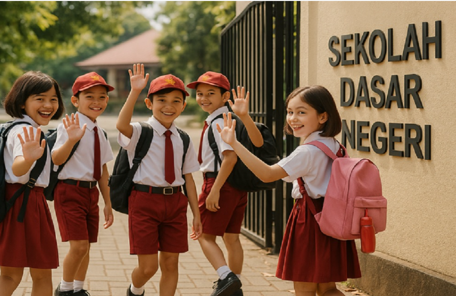 Siswa sekolah dasar mengikuti pembelajaran Bahasa Inggris di kelas sebagai bagian dari persiapan kebijakan mata pelajaran wajib yang akan diterapkan secara nasional mulai 2027.